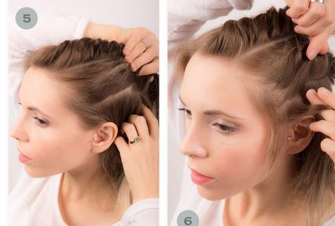How to twist hair of average length