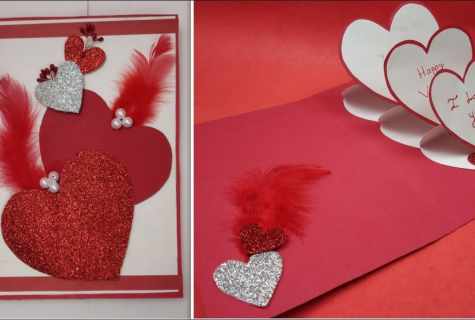 How to make a Valentine's Day card with own hands