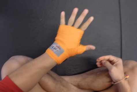 How to reel up bandage for kickboxing