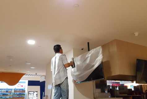 How to wash false ceilings