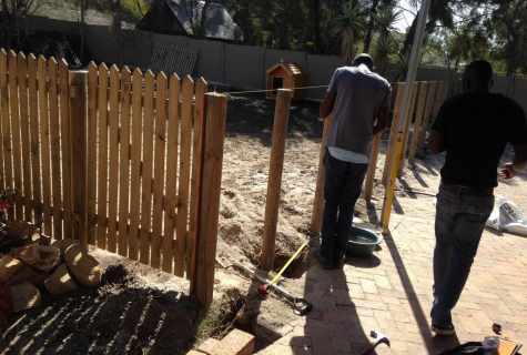 How to establish columns for fence