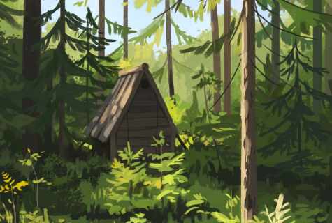 How to construct small hut in the forest